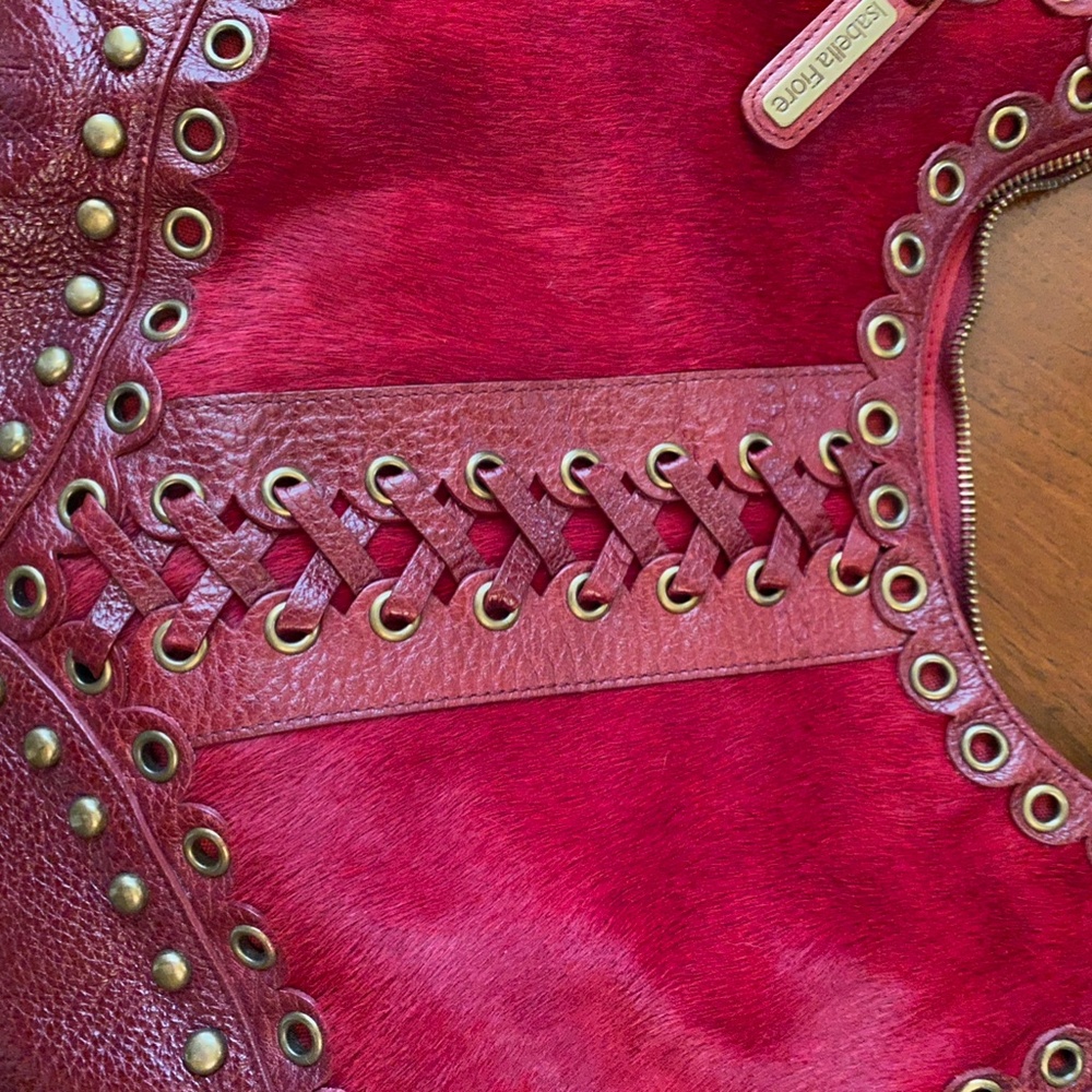 Isabella Fiore Red Hobo Bag - Picture 4 of 14